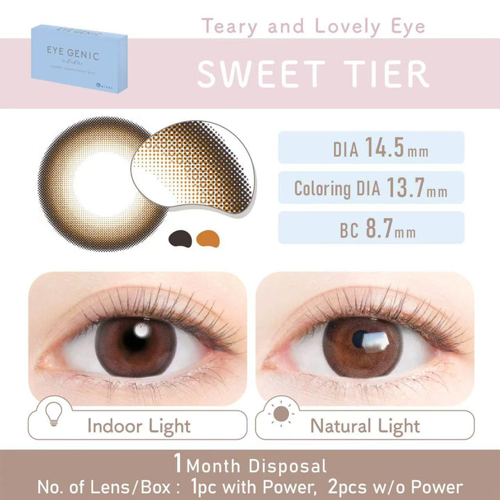 Eye Genic 1 Month by EverColor (1 MONTH, 2 LENS/SET) BUY 1 GET 3 FREE - lenscottage