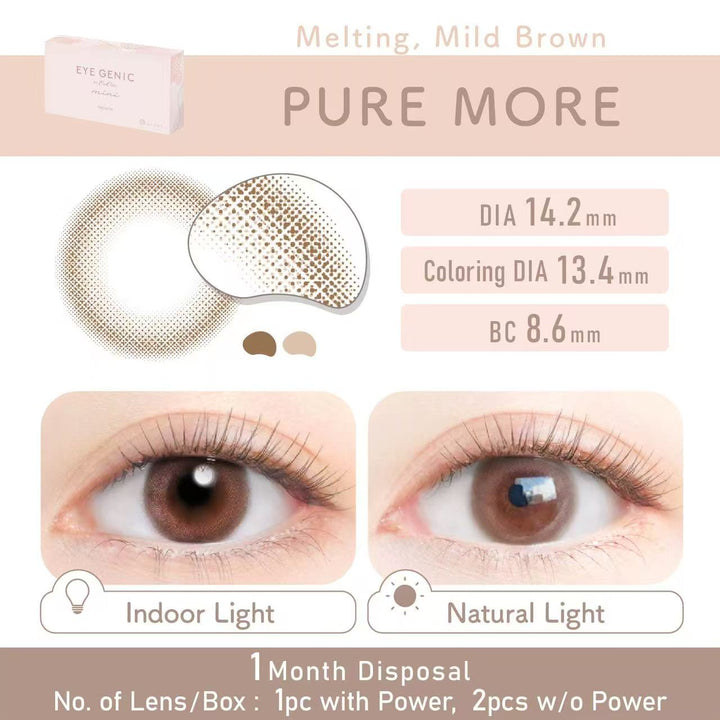 Eye Genic 1 Month by EverColor (1 MONTH, 2 LENS/SET) BUY 1 GET 3 FREE - lenscottage