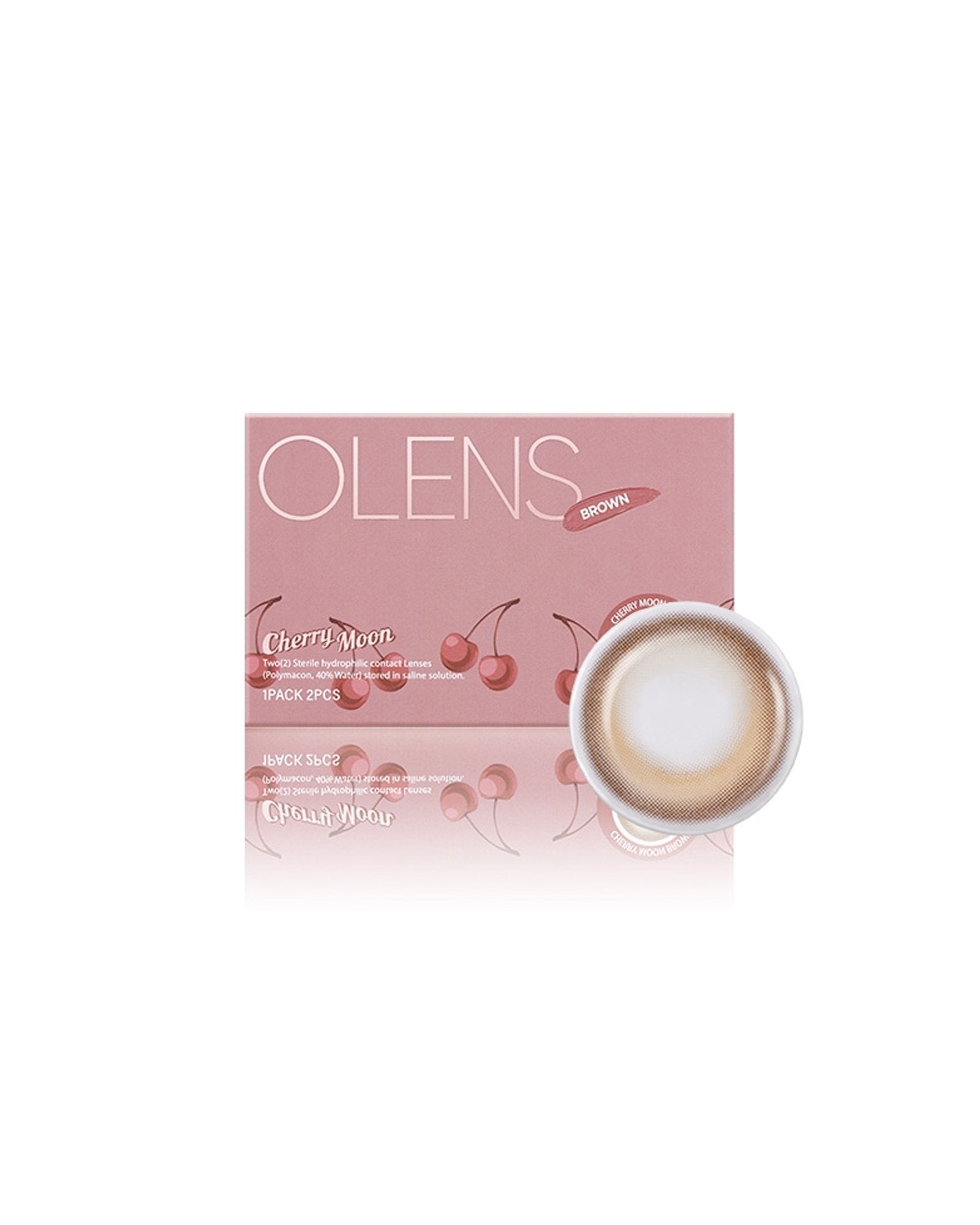 OLENS Cherry Moon Brown (1 Month, 2 lens/box) - OLENS - lenscottage