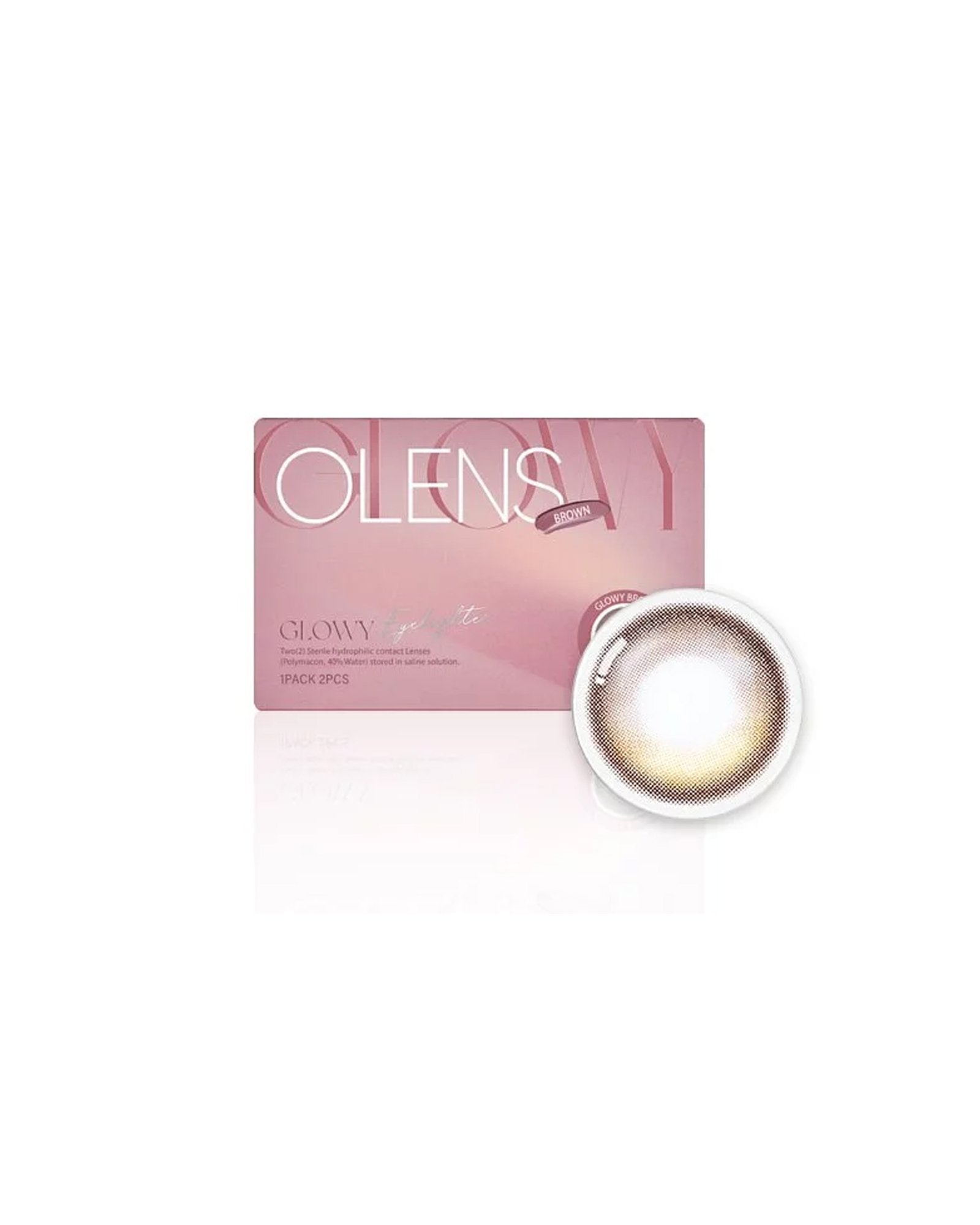 OLENS Eyelighter Glowy Brown (1 Month, 2 lens/box) - OLENS - lenscottage