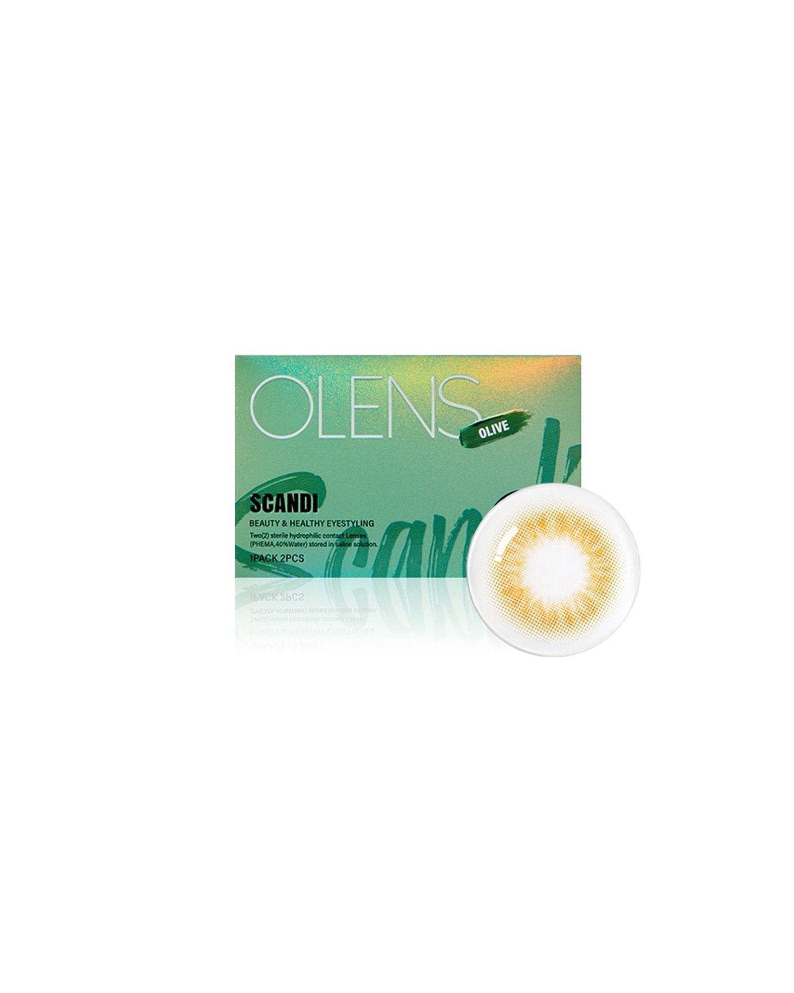 OLENS Scandi Olive (1 Month, 2 lens/box) - OLENS - lenscottage