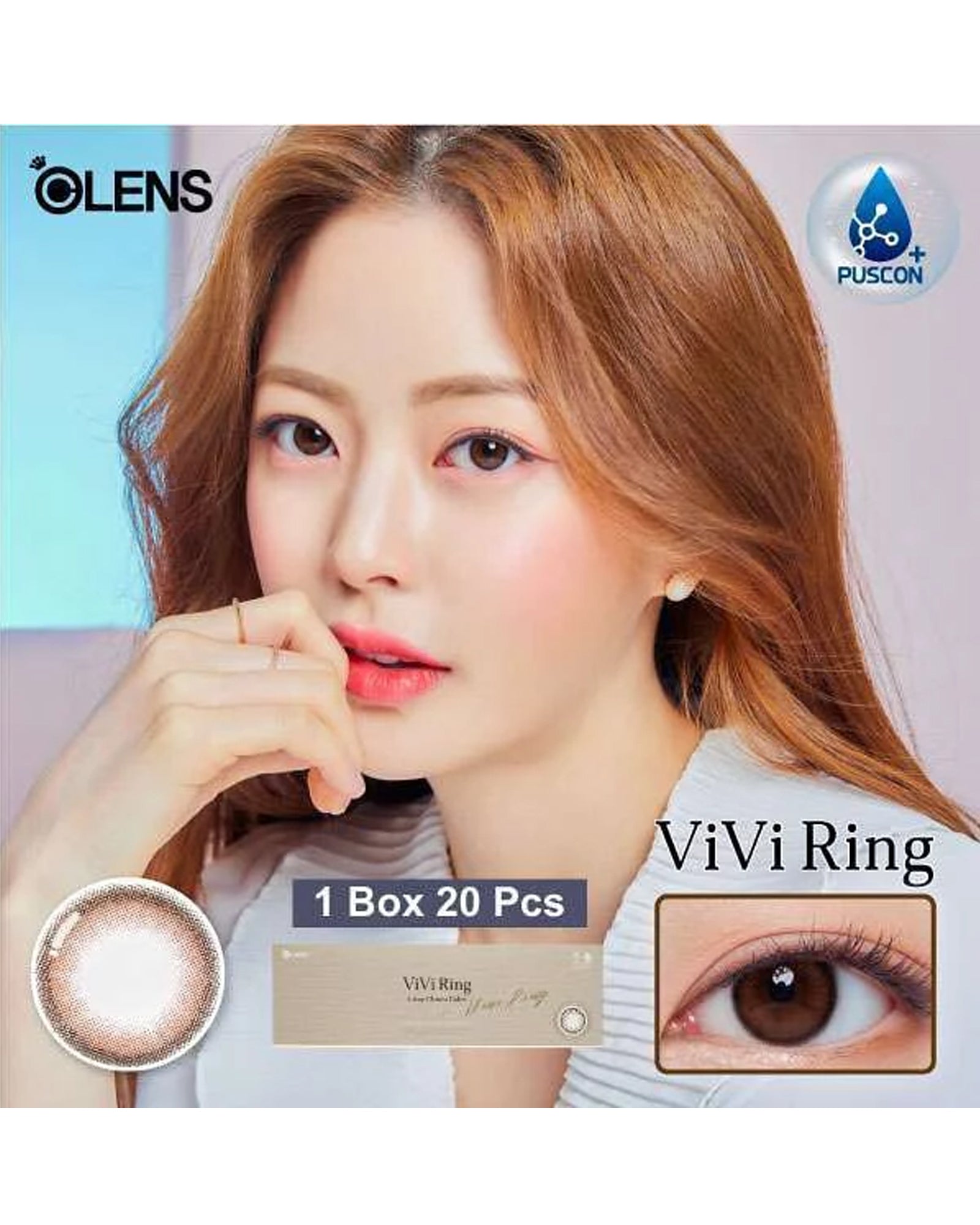 OLENS ViVi Ring Choco (1 Day, 20 lens/box) - OLENS - lenscottage